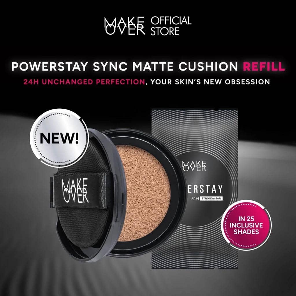 MAKE OVER REFILL Powerstay Sync Matte Cushion