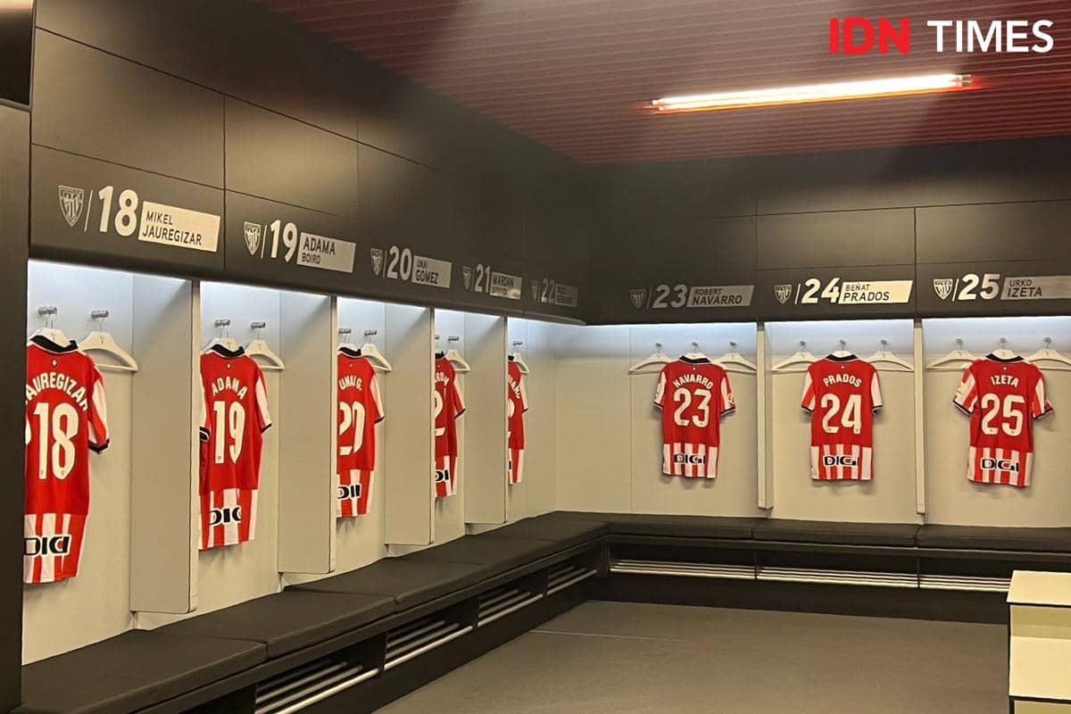 markas Athletic Club Bilbao, Stadion San Mames (IDN Times/Margith Damanik)