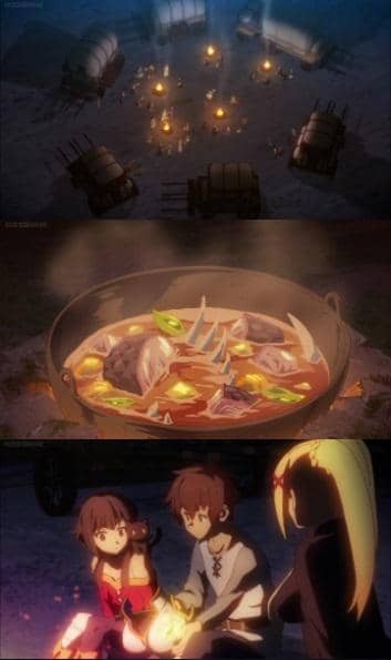 meme anime tentang api unggun