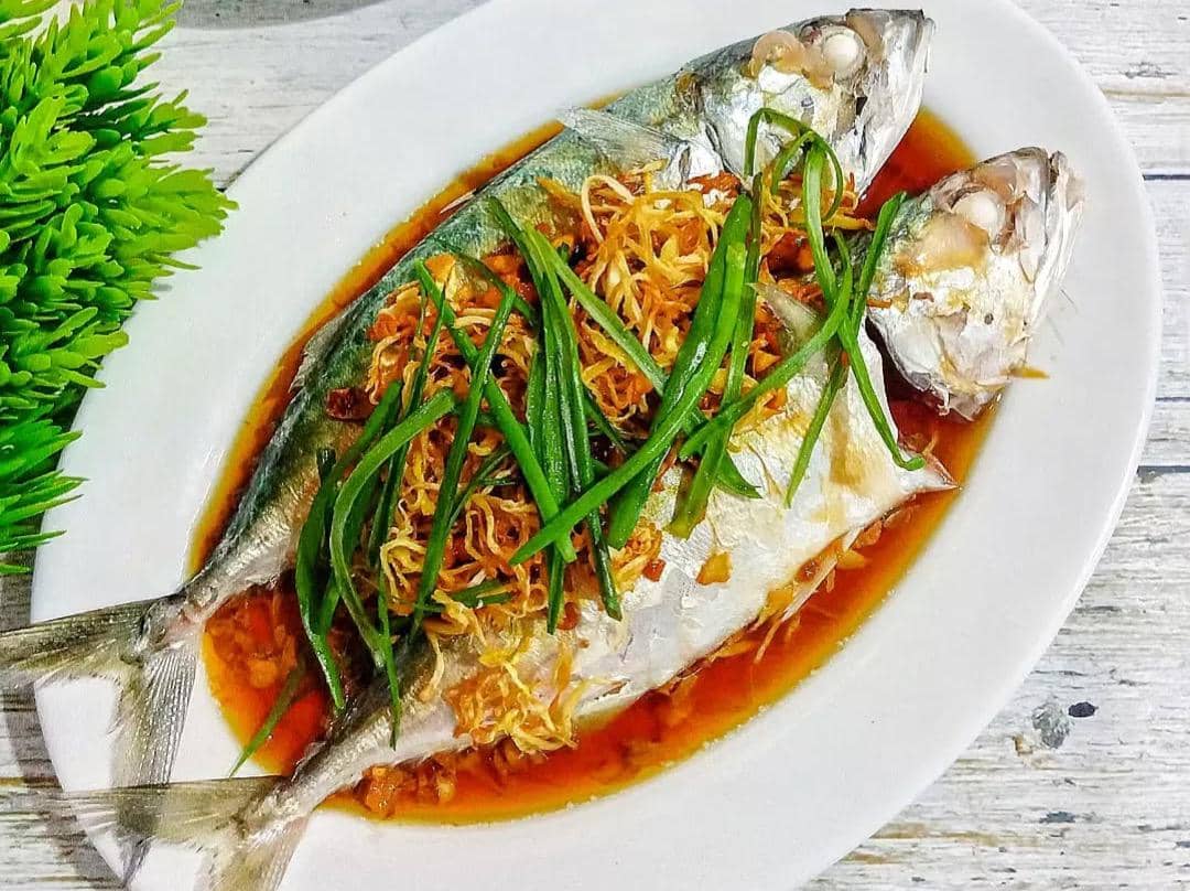 Ikan kukus kecap ala Chinese resto