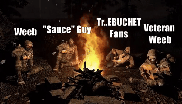 meme anime tentang api unggun