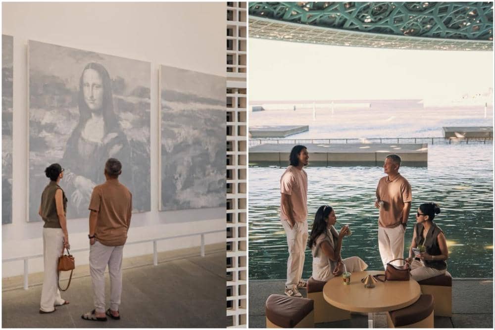 Gading Marten mengunjungi museum Louvre di Abu Dhabi