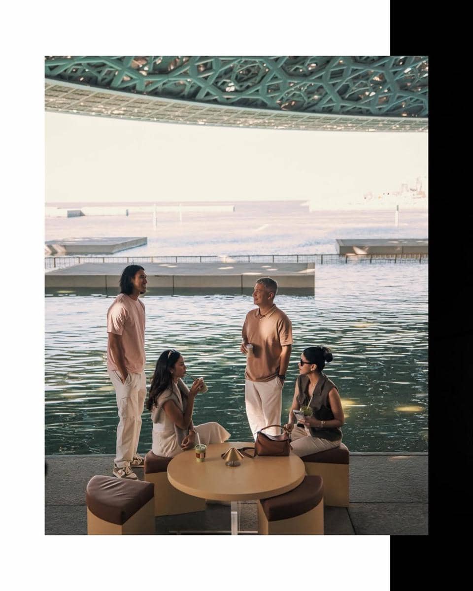 Gading Marten mengunjungi museum Louvre di Abu Dhabi