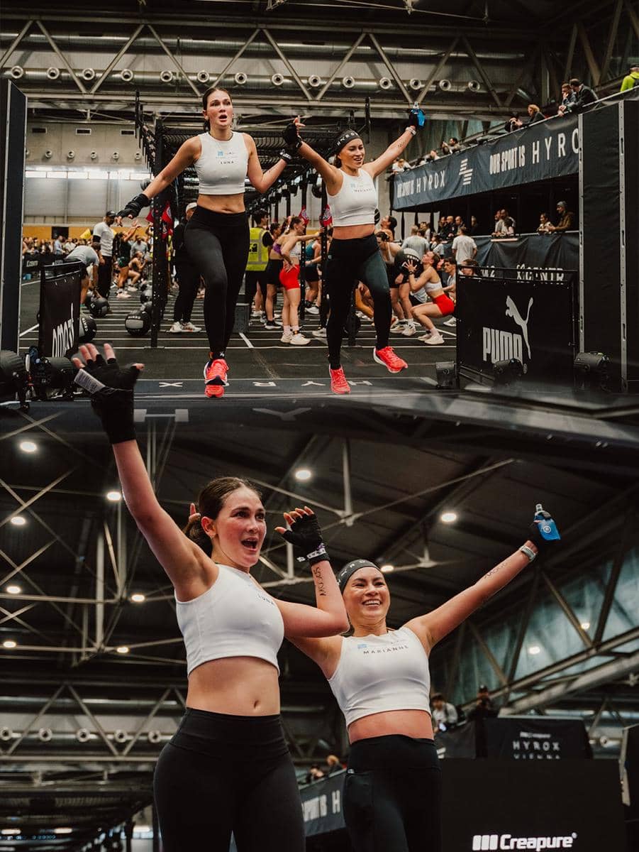 Luna Maya saat ikut kompetisi hyrox di Vienna.