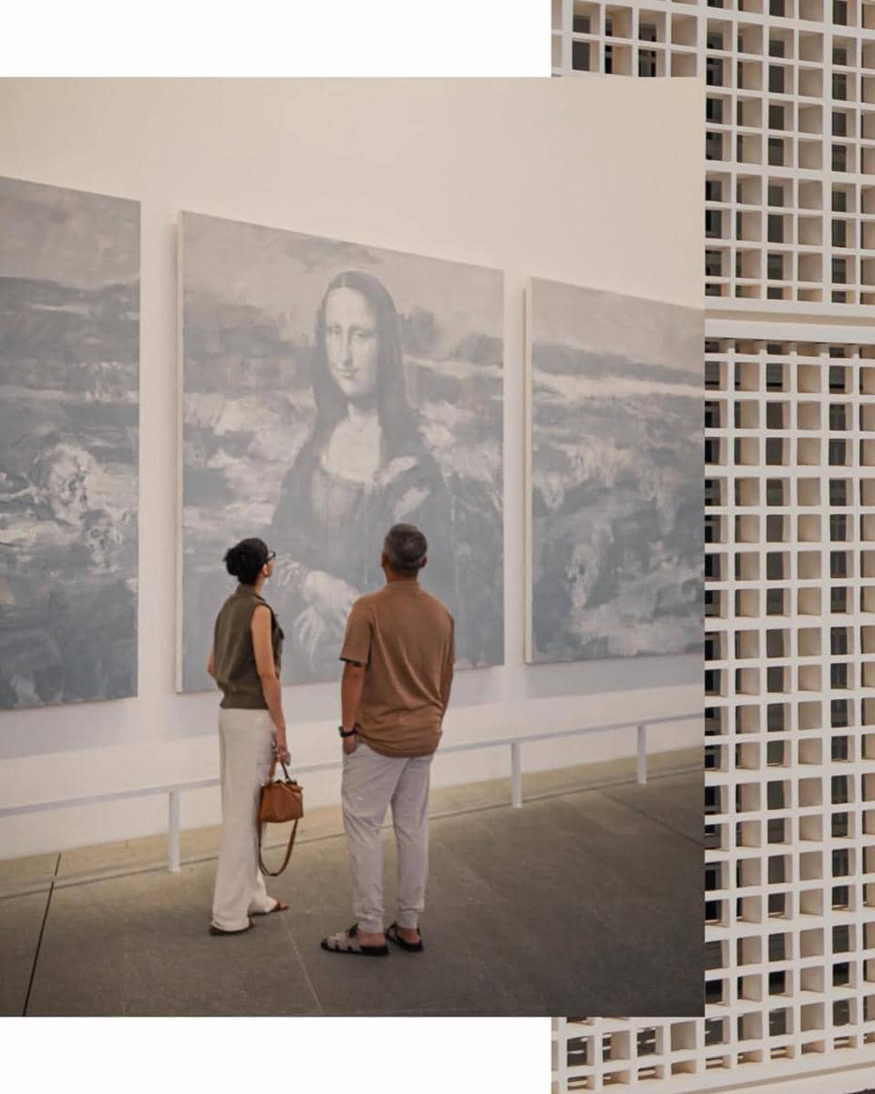 Gading Marten mengunjungi museum Louvre di Abu Dhabi