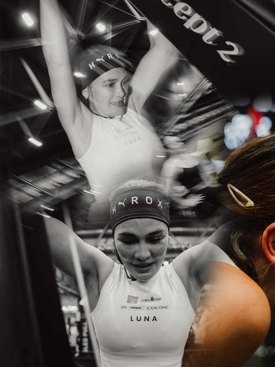 Luna Maya saat ikut kompetisi hyrox di Vienna.