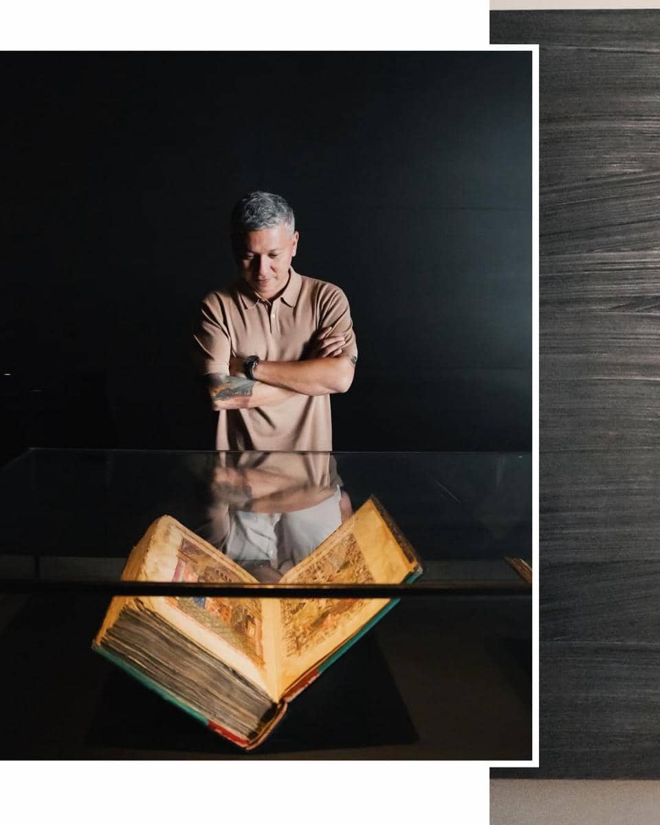 Gading Marten mengunjungi museum Louvre di Abu Dhabi