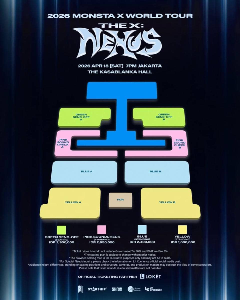 konser MONSTA X THE X: NEXUS IN JAKARTA