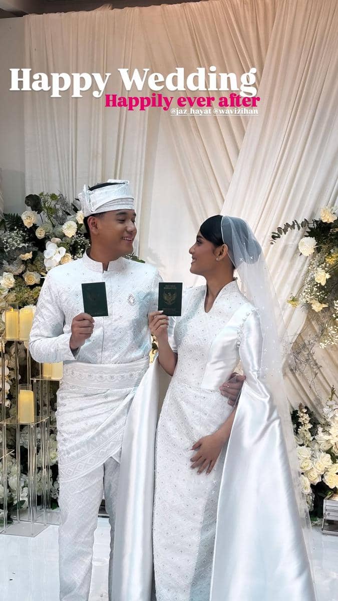 pernikahan Jaz Hayat dan Wavi Zihan