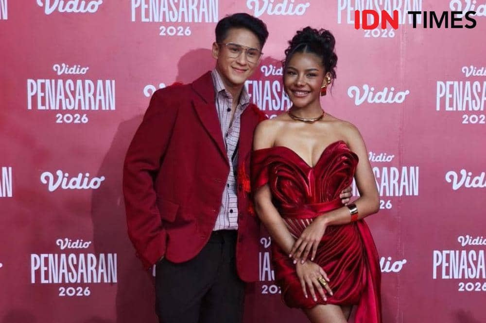 Potret Antonio Blanco Jr dan Zsa Zsa Utari di red carpet Vidio Penasaran 2026, Jumat (6/2/2026)