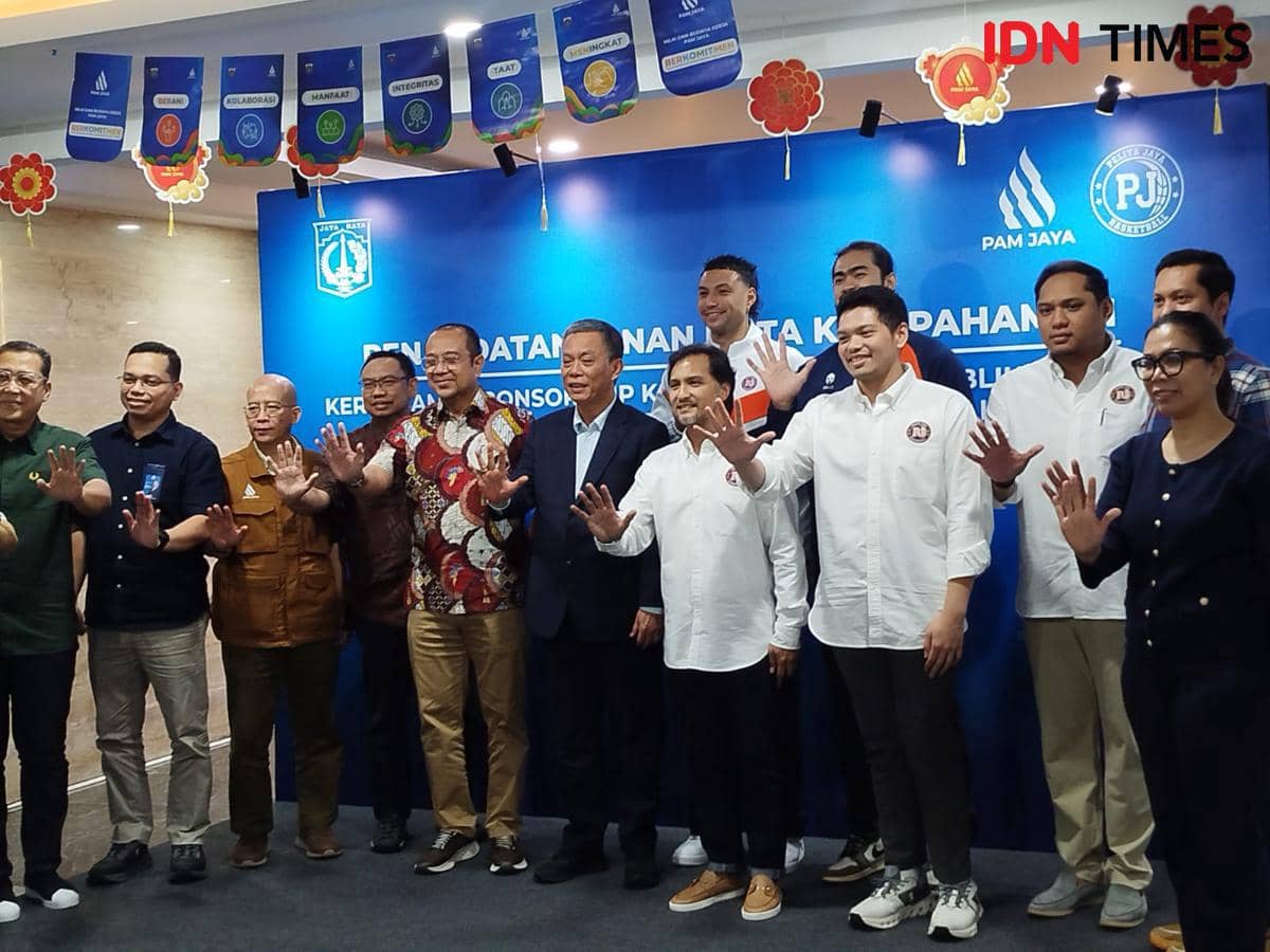 Peresmian kerja sama PAM Jaya dan Pelita Jaya