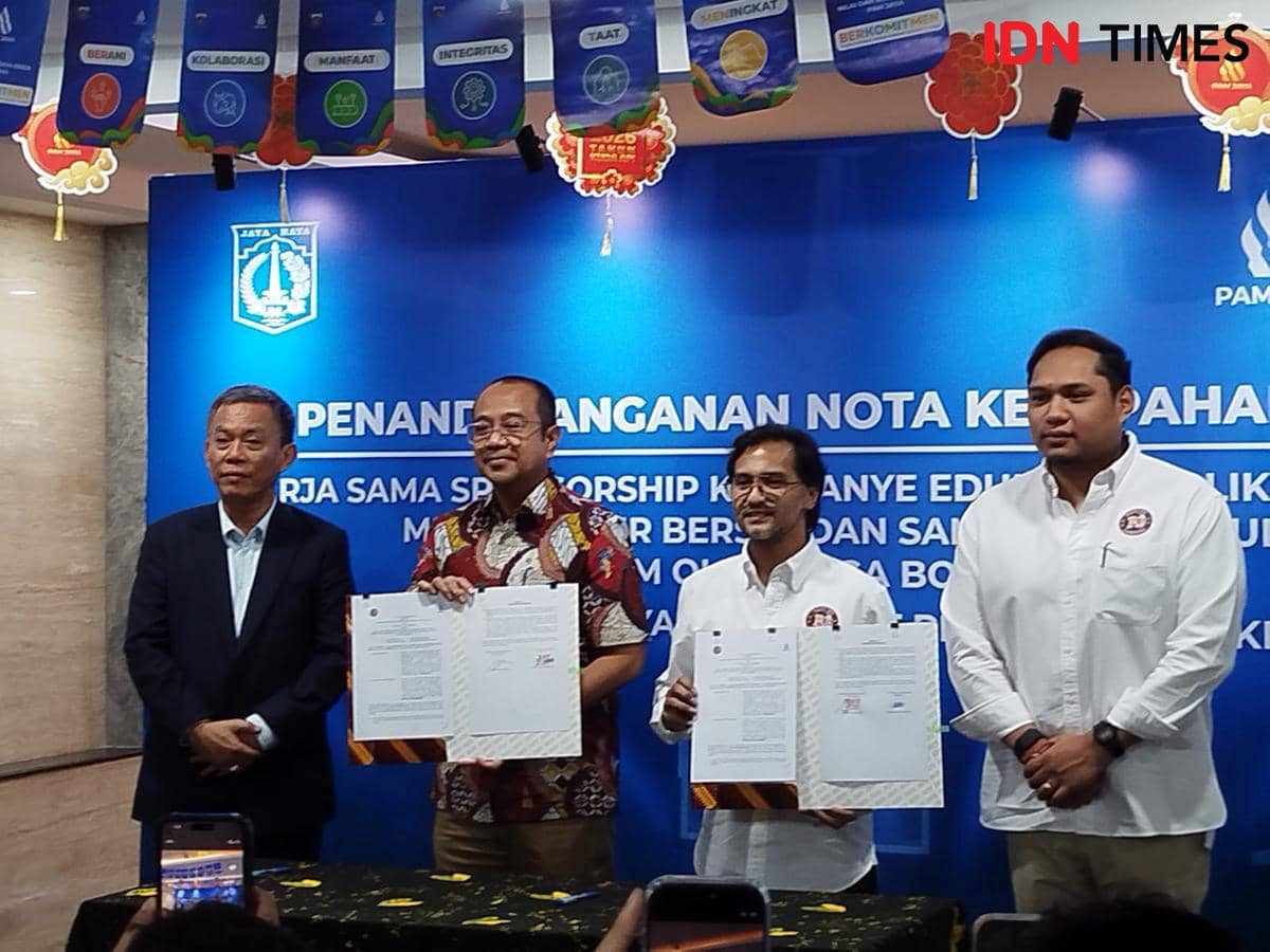 Peresmian kerja sama PAM Jaya dan Pelita Jaya