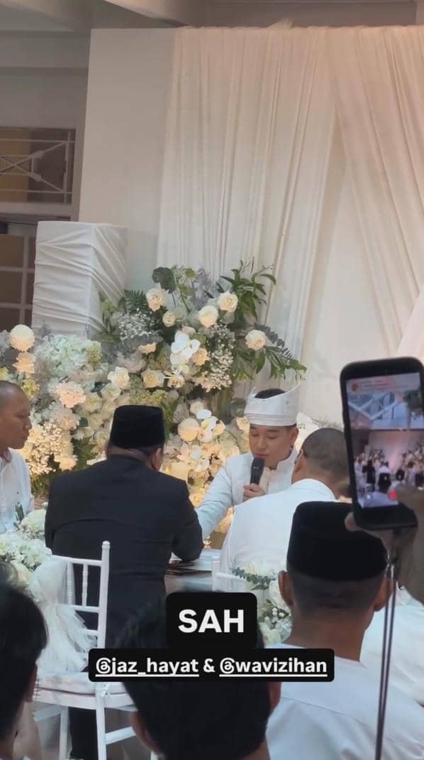 pernikahan Jaz Hayat dan Wavi Zihan (instagram.com/wavizihan)