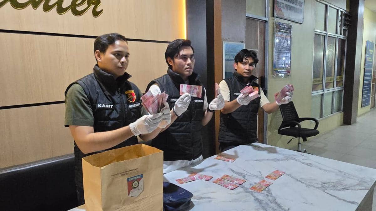 Pelaku peredaran upal dapat BB saat pulkam.