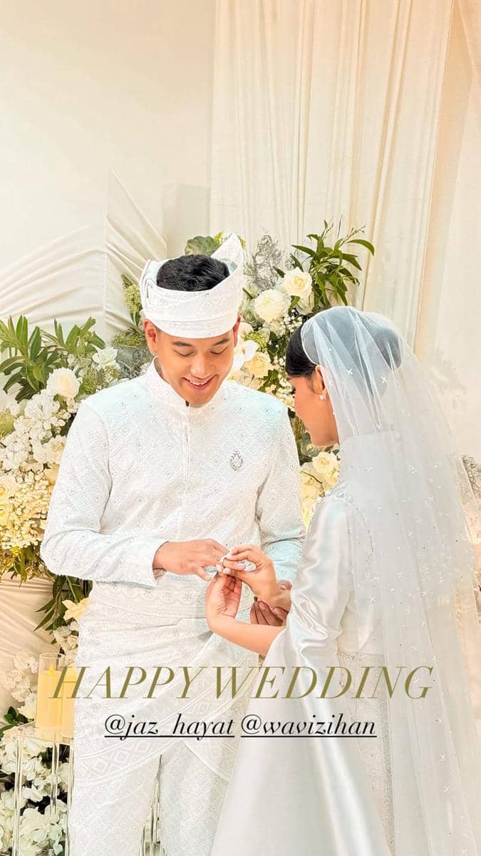 pernikahan Jaz Hayat dan Wavi Zihan (instagram.com/wavizihan)