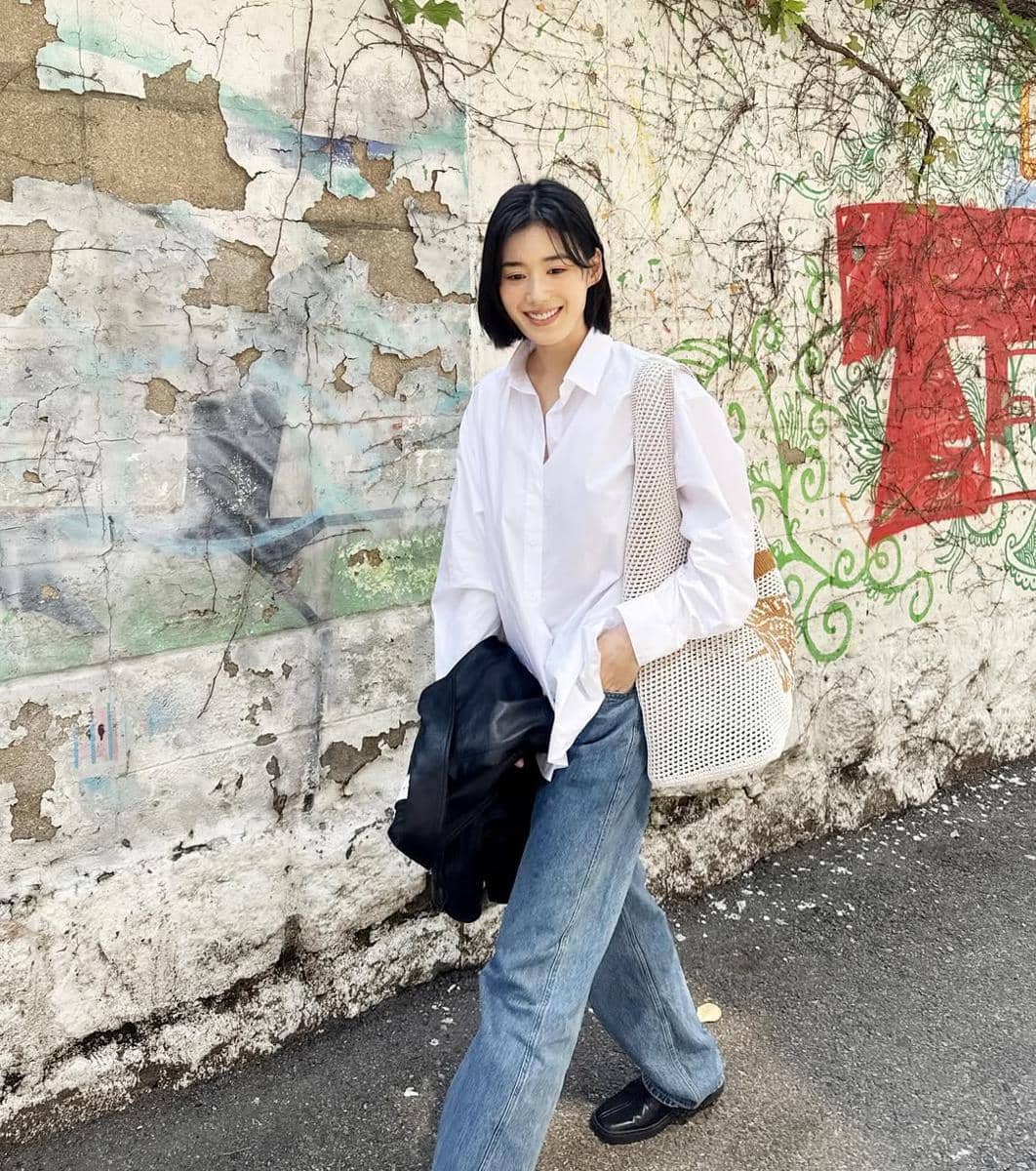 inspirasi mix and match ala Jung Eun Chae 