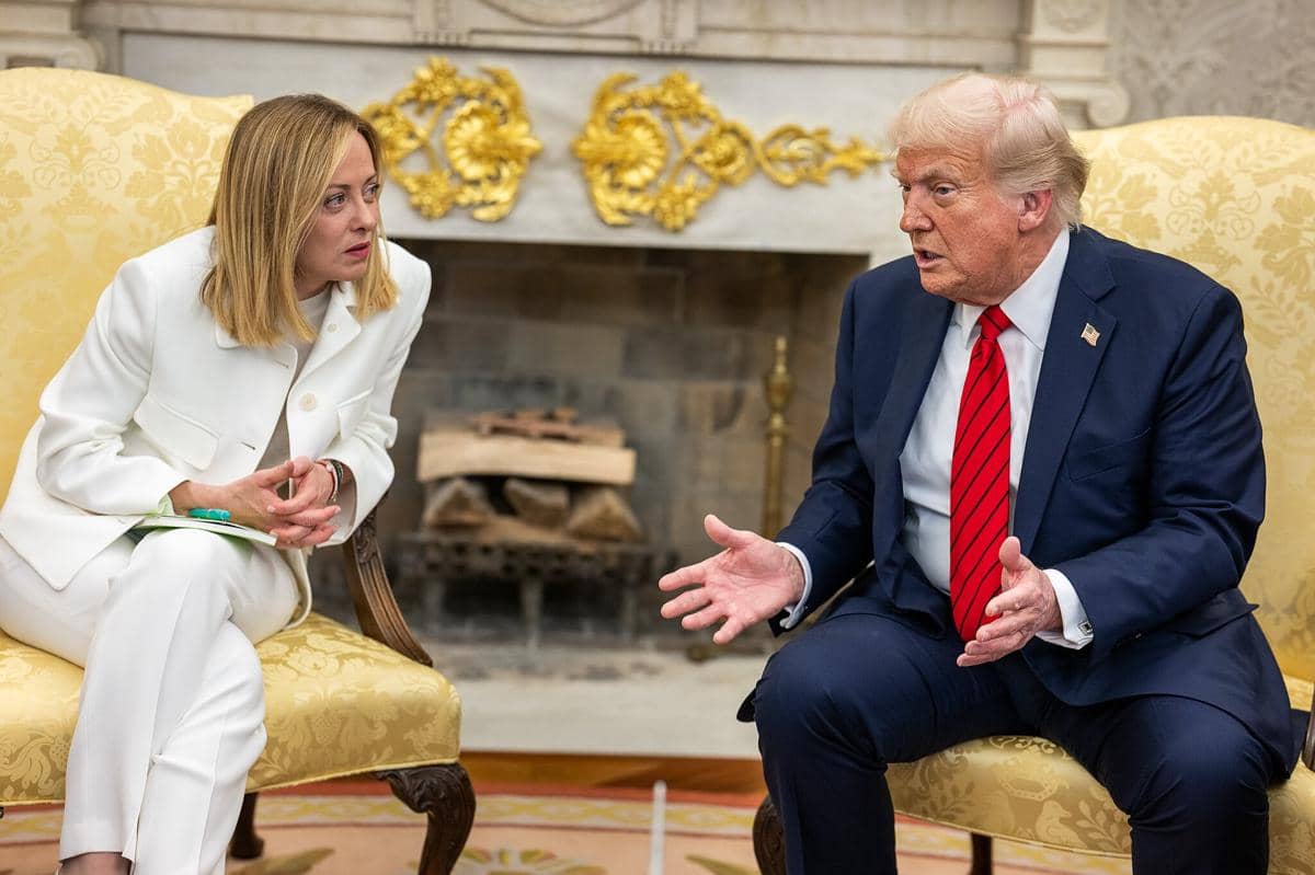 PM Italia Giorgia Meloni dan Presiden AS Donald Trump