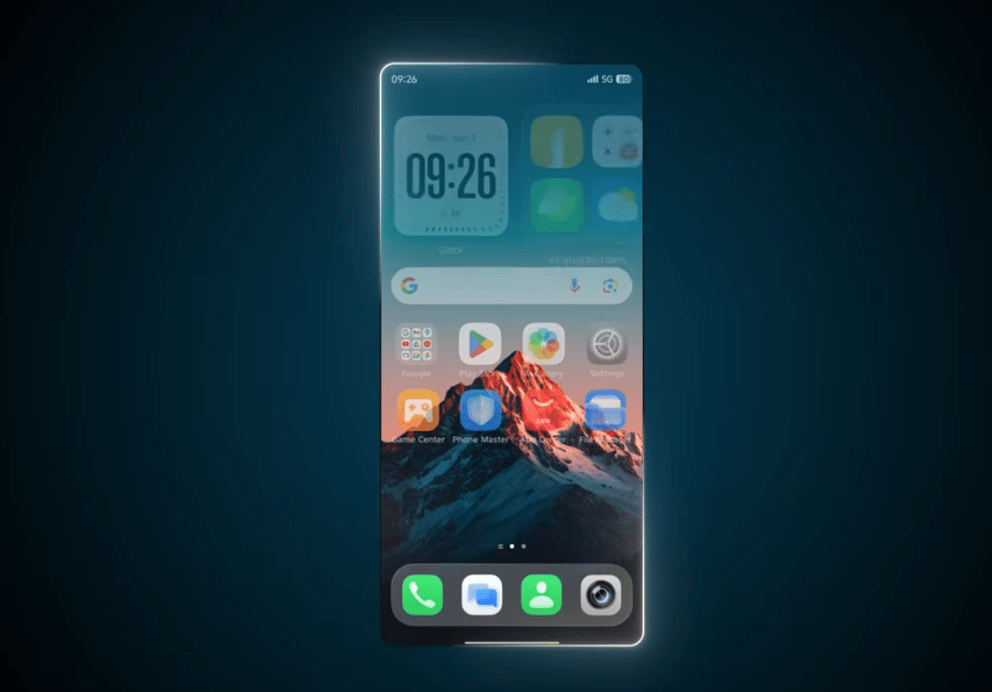 desain Glow Space pada Infinix XOS 16