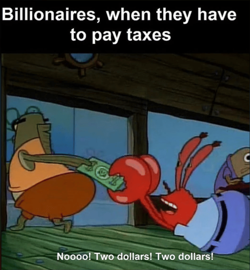 meme orang kaya menghindari pajak 
