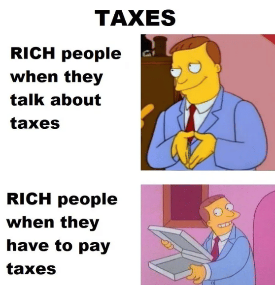 meme orang kaya menghindari pajak 