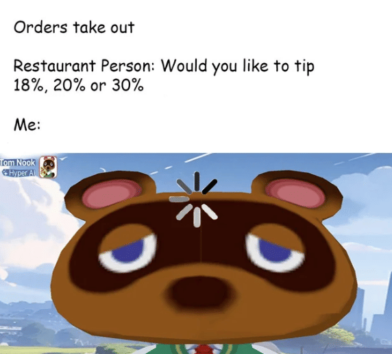 meme budaya tip di Amerika Serikat 