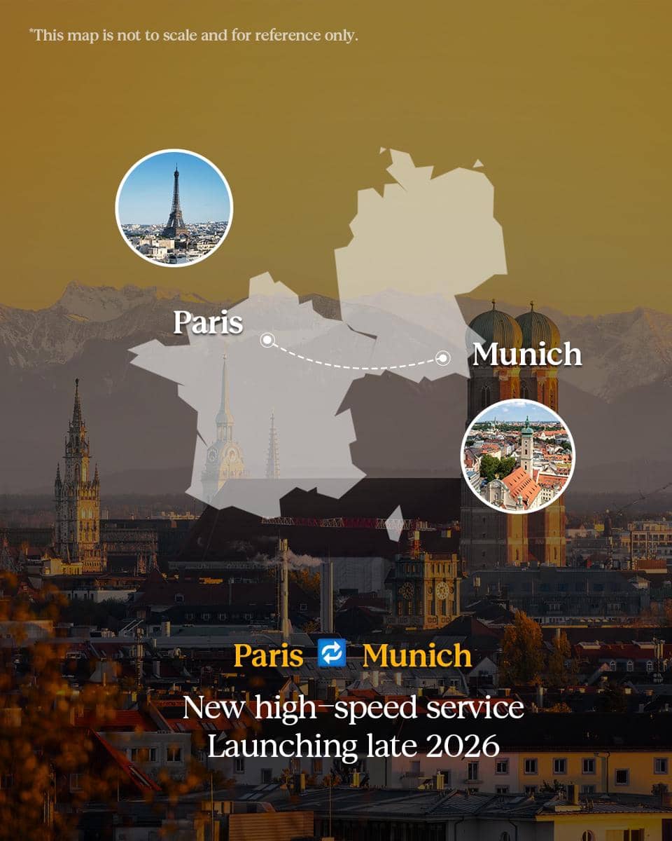 Rute kereta baru Paris—Munich