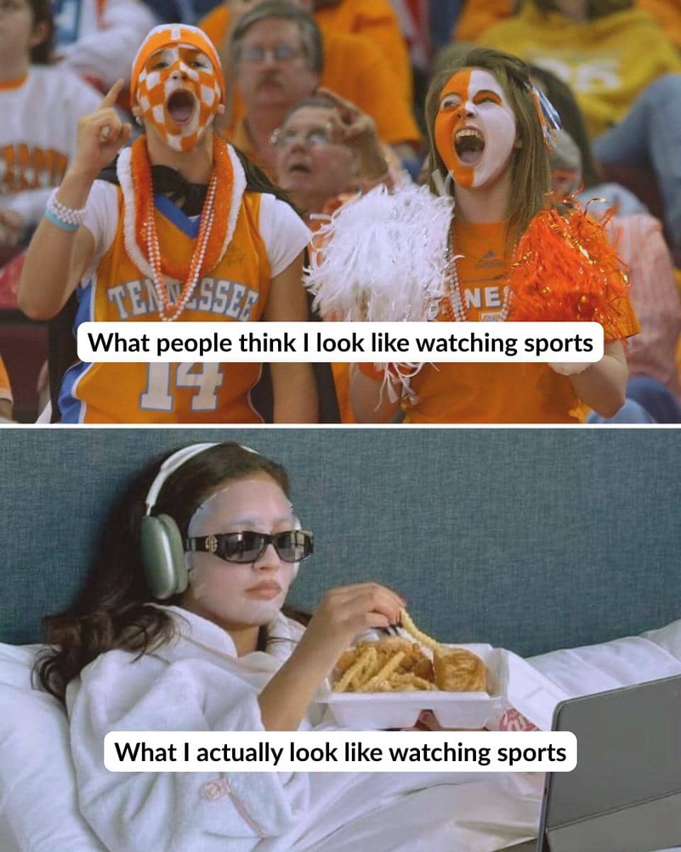 meme nonton pertandingan olahraga