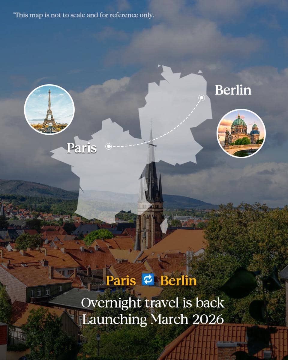 Rute kereta baru Paris - Berli