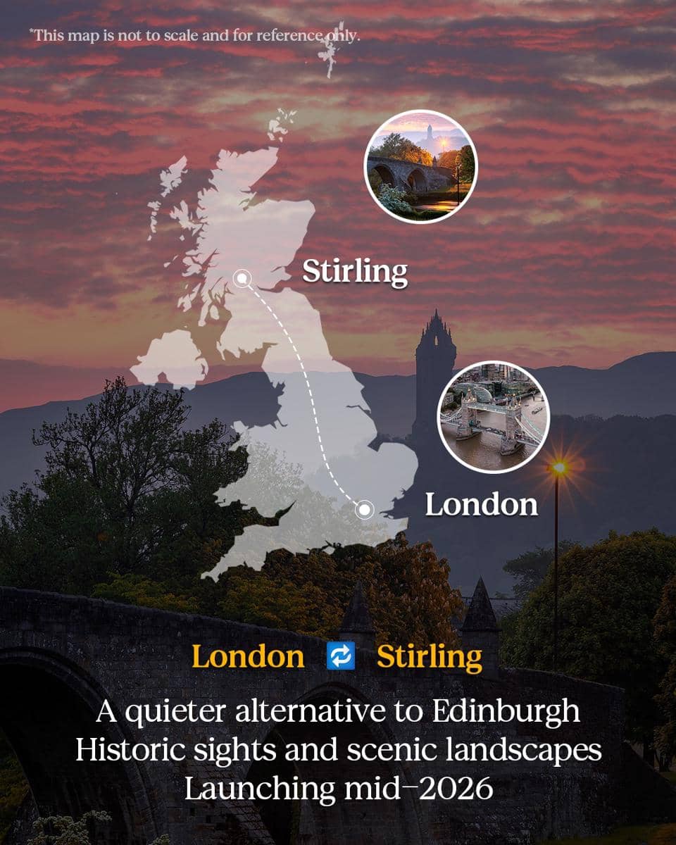 Rute kereta baru London—Stirling