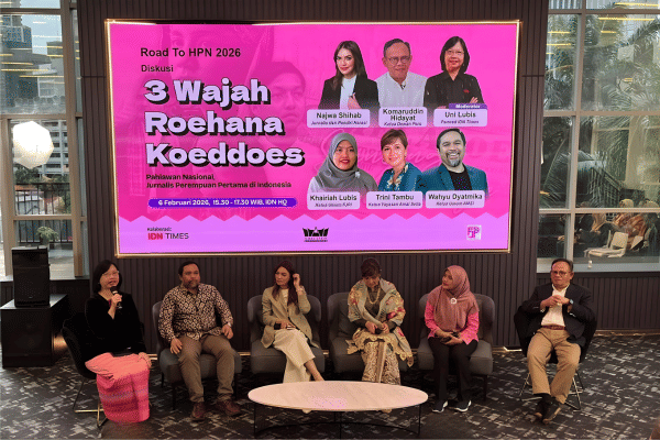 Diskusi 3 Wajah Roehana Koeddoes di IDN pada Jumat 6 Februari 2026 (IDN Times/Novaya)