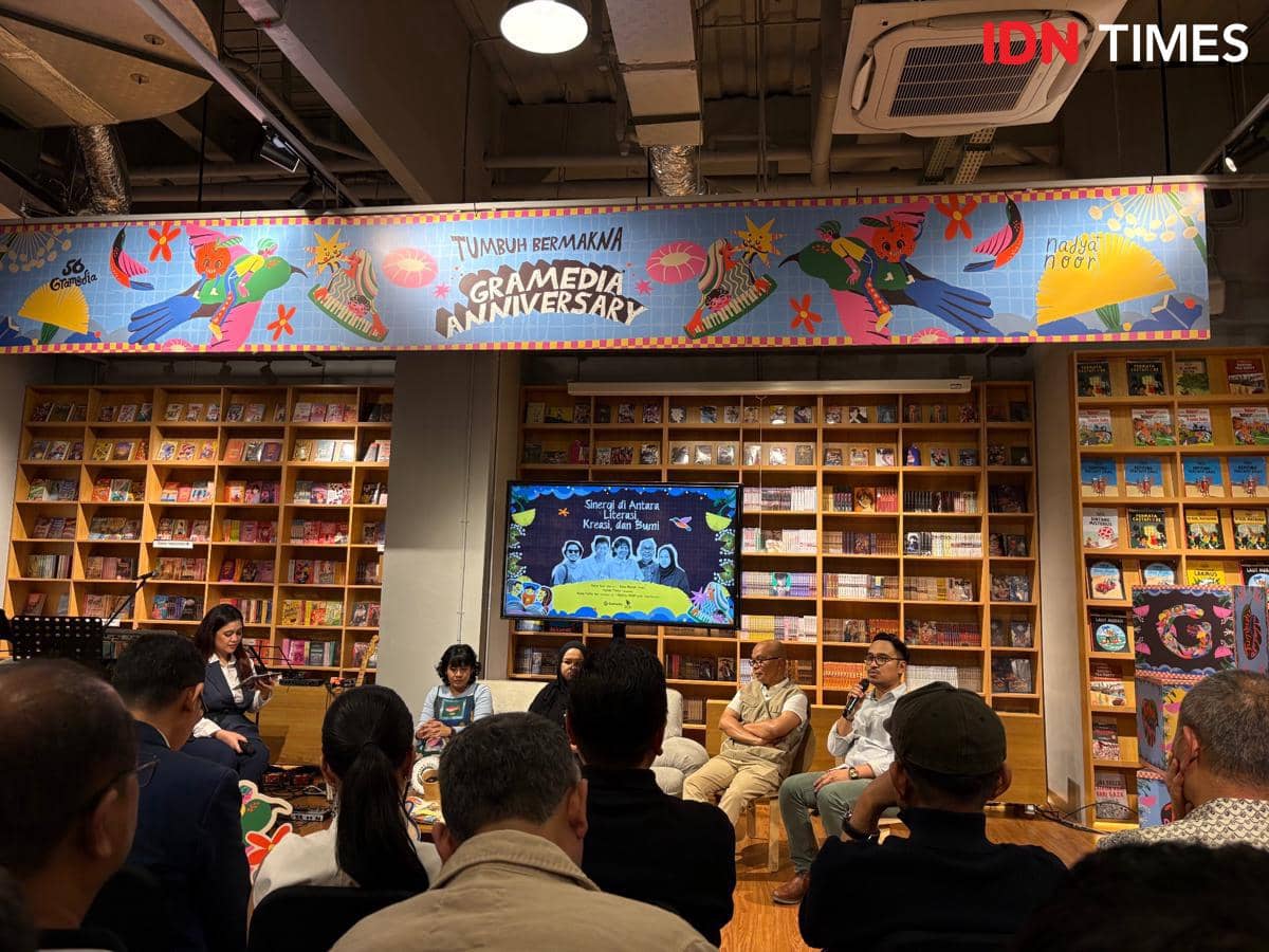 Gramedia Rayakan HUT ke-56. (5/2/25) (IDN Times/Dina Salma)