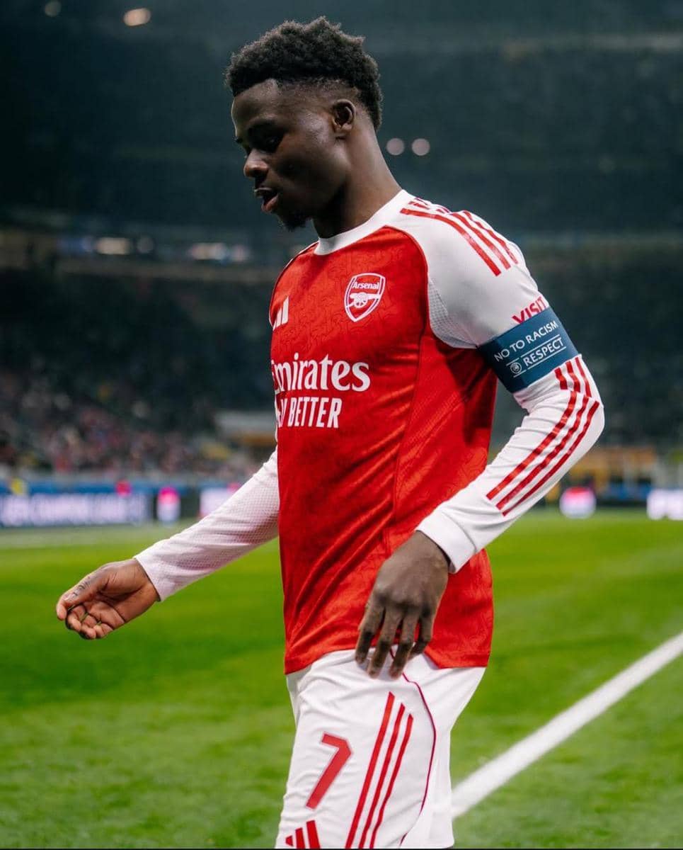 Postingan instagram Bukayo Saka.