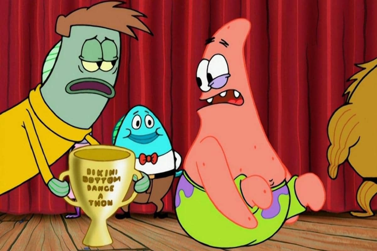 Patrick berhasil menang kompetisi dance karena ia jadi satu-satunya peserta paling jujur