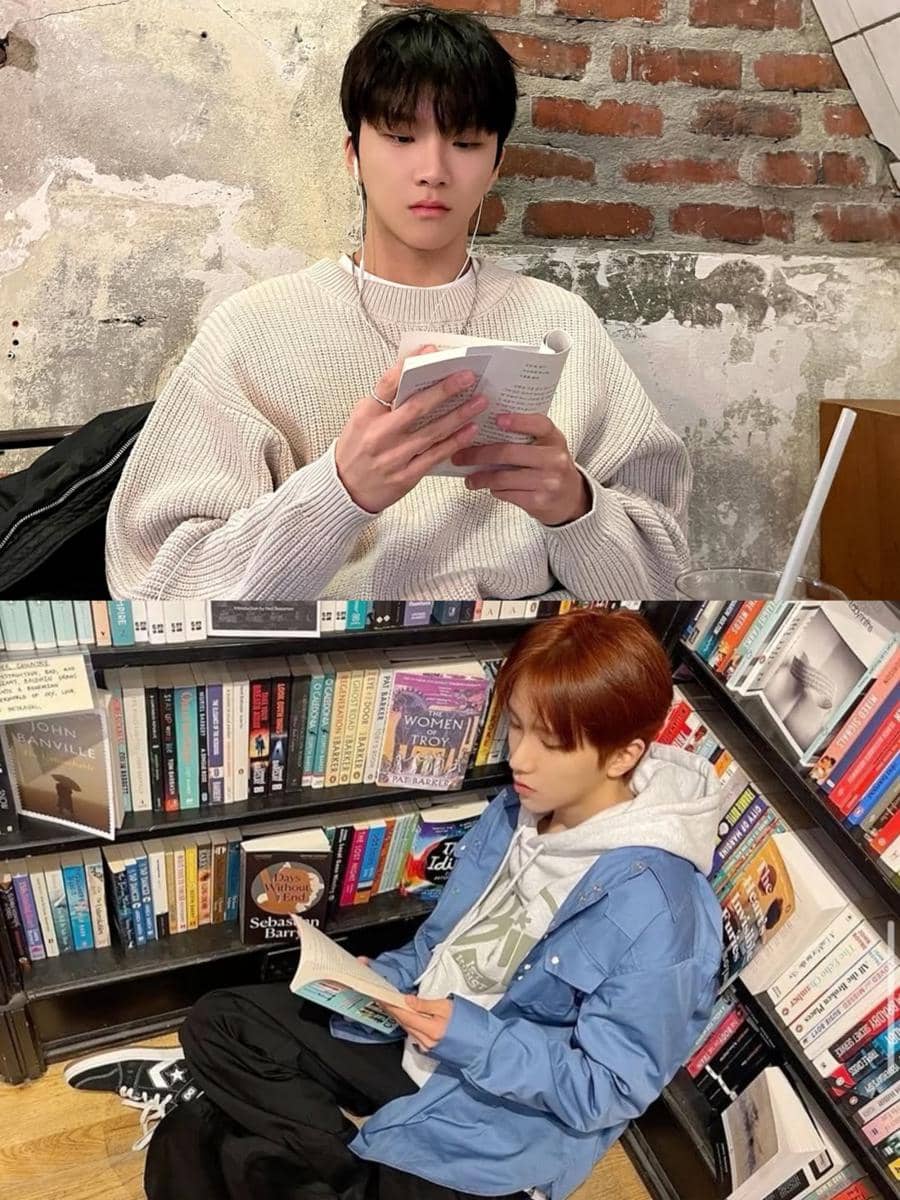 Potret Woonhak BOYNEXTDOOR saat membaca buku