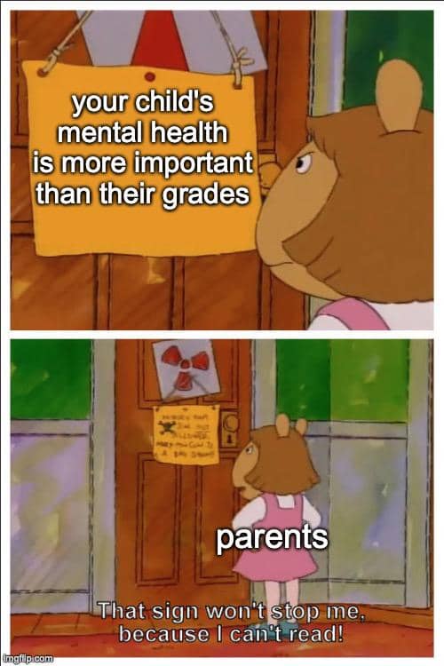 meme kartun tentang kesehatan mental