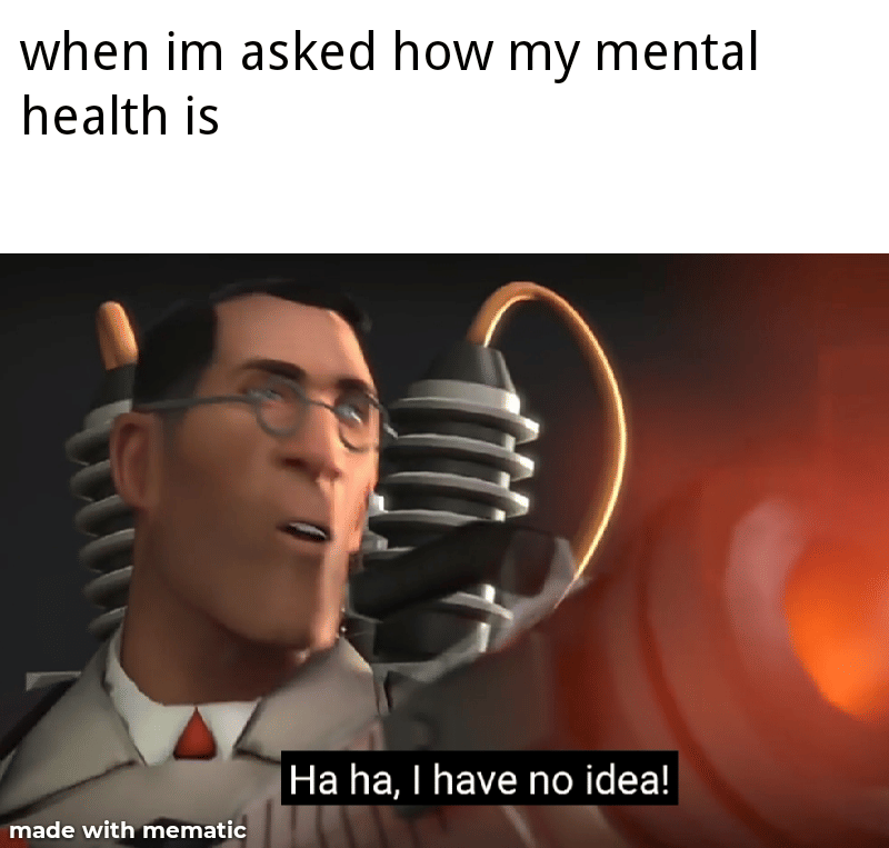 meme kartun tentang kesehatan mental