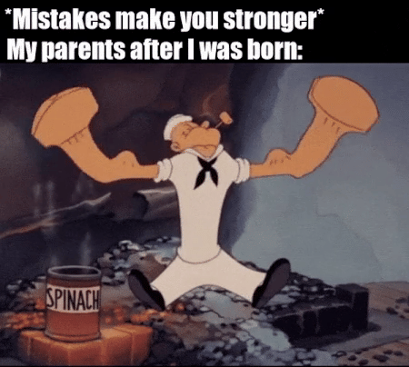 meme kartun tentang kesalahan