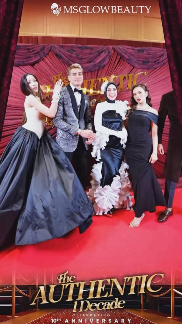 artis di pesta anniversary ke-10 MS Glow (instagram.com/violenziajean)