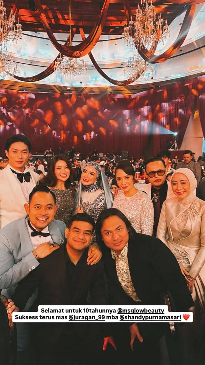 artis di pesta anniversary ke-10 MS Glow (instagram.com/fadiljaidi)