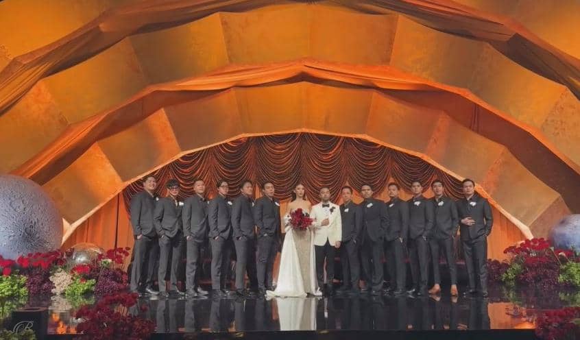Bridesmaid-Groomsmen Resepsi Pernikahan Ranggaz dan Angie (instagram.com/angieprijanto)
