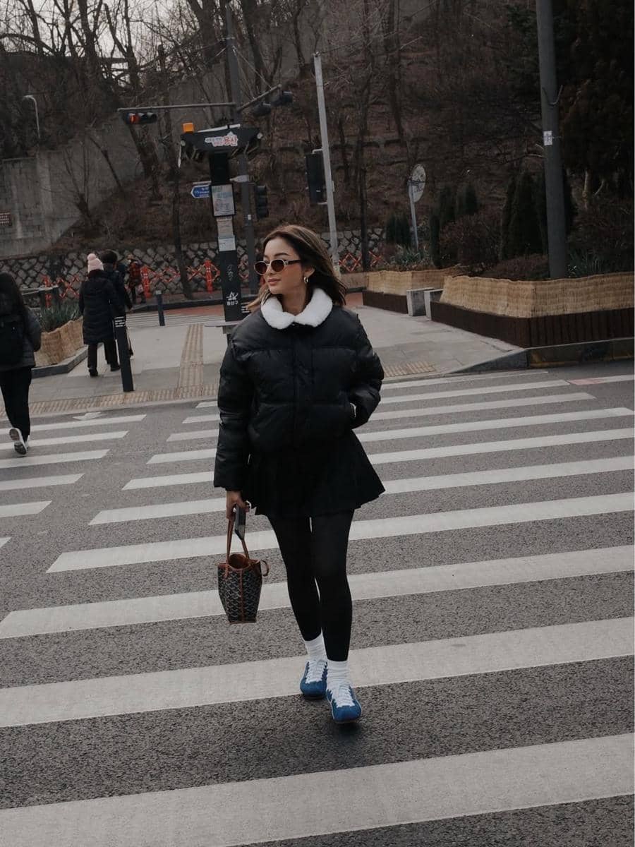 Glenca Chysara jalan-jalan di kawasan Dongdaemun