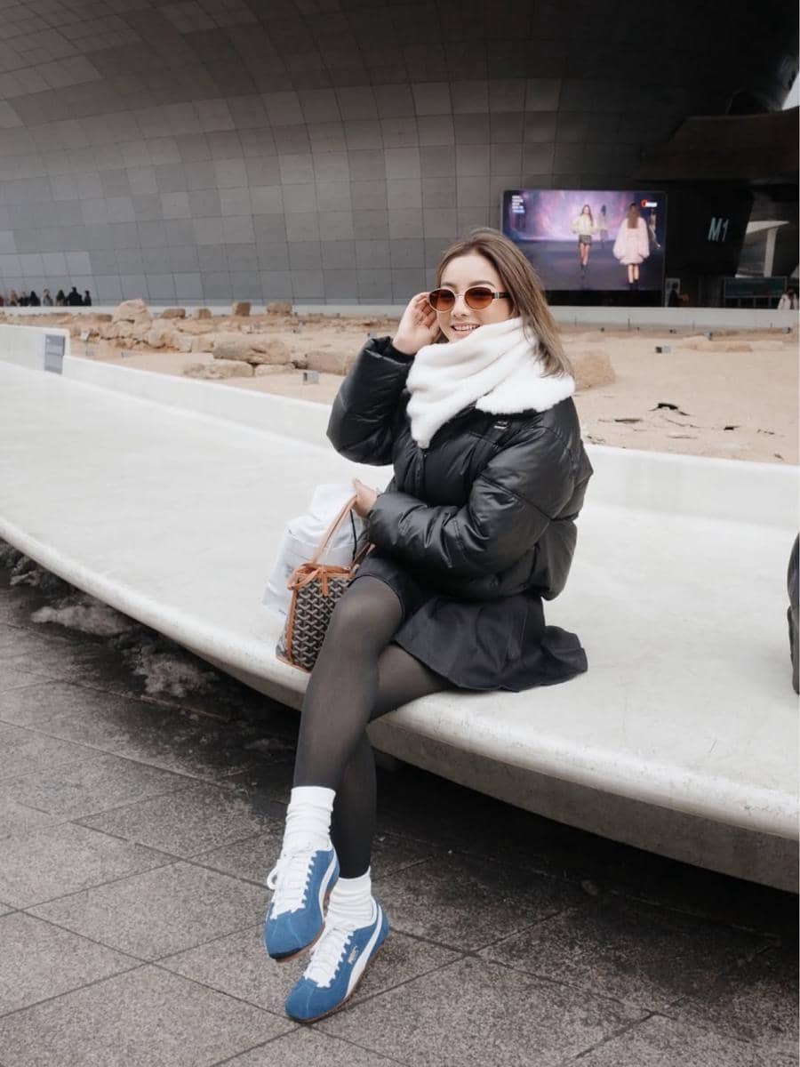 Glenca Chysara jalan-jalan di kawasan Dongdaemun