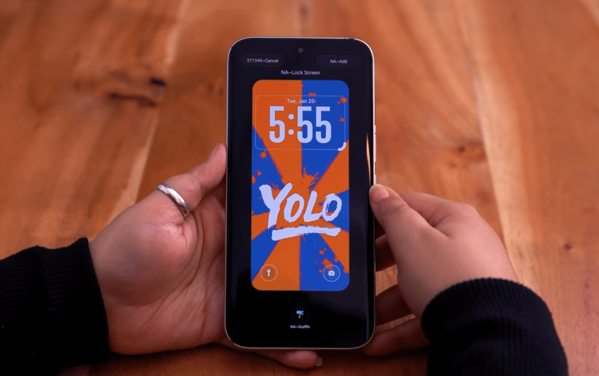 pengaturan wallpaper di XOS 16