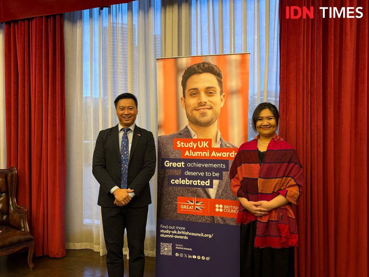 Malam penganugerahan Study UK Alumni Awards diselenggarakan pada Jumat (6/2/26) di The Tribrata Dharmawangsa, Jakarta. (IDN Times/Dina Salma)