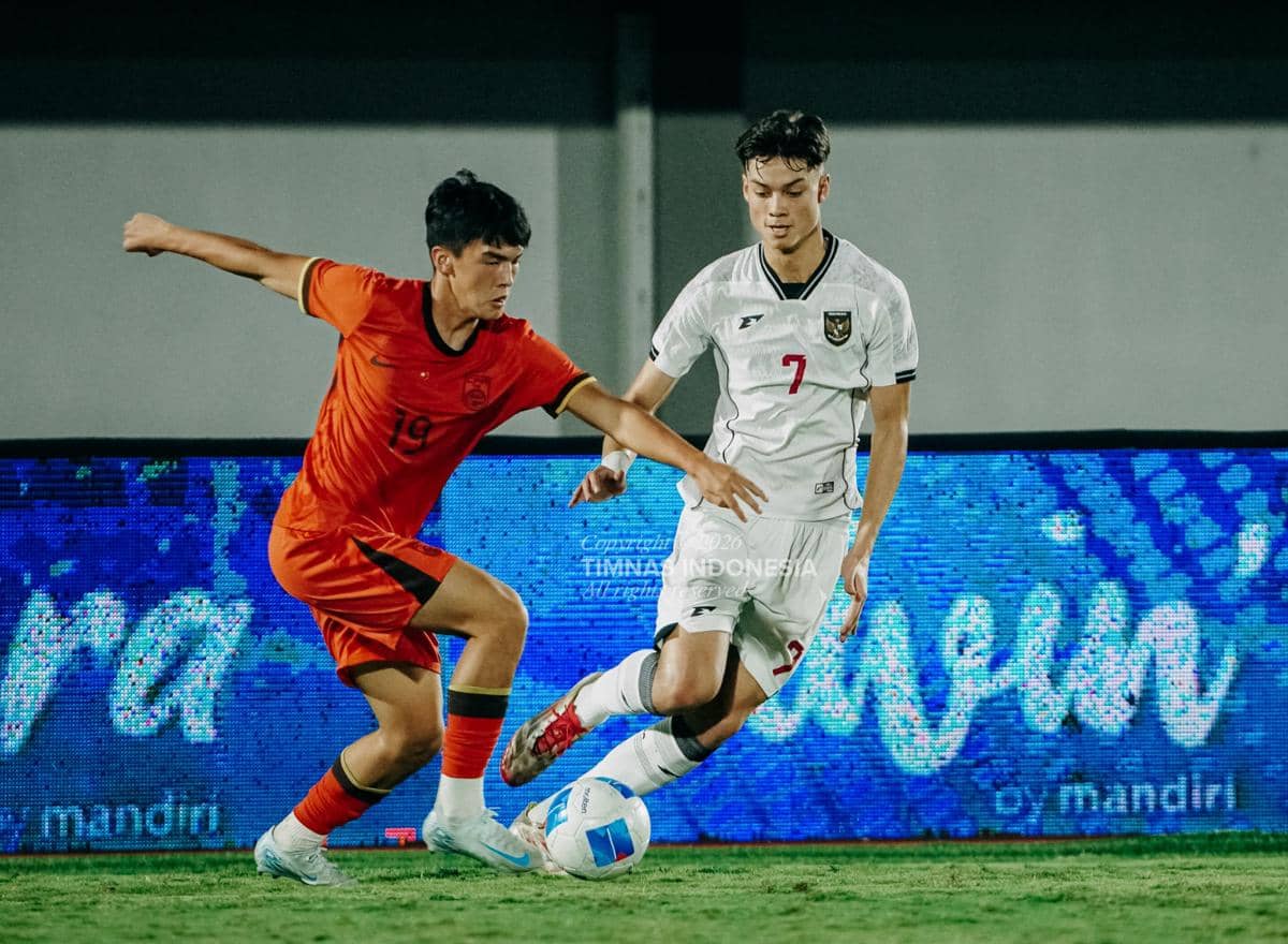 Timnas U-17 lawan China di laga uji coba. 