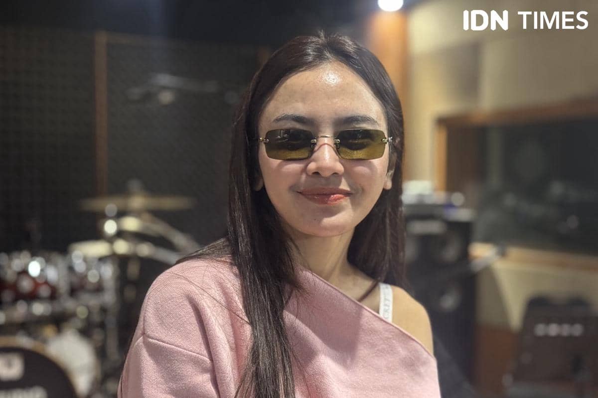 Mahalini saat latihan konser pada Senin (9/2/2026)