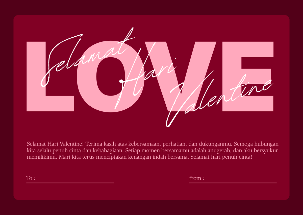 kartu ucapan hari valentine 2026 yang romantis 