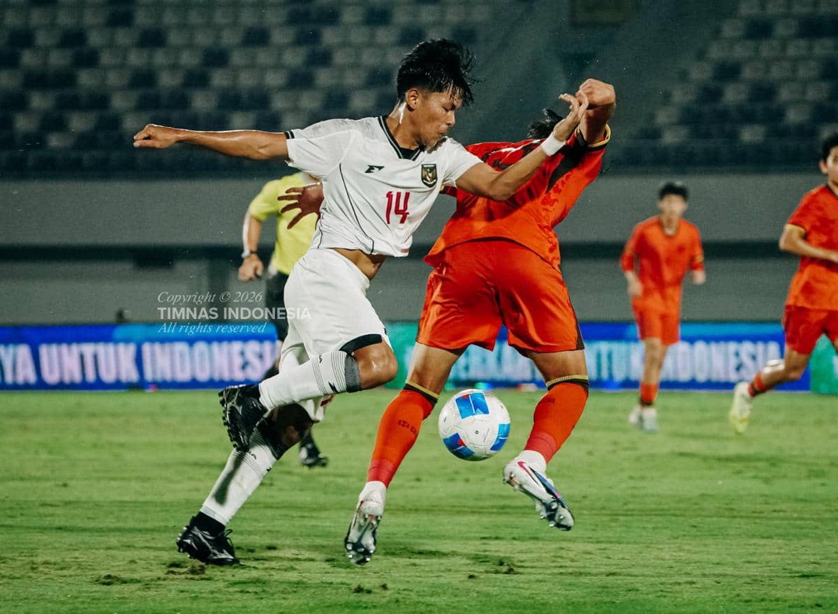 Timnas U-17 lawan China di laga uji coba. 