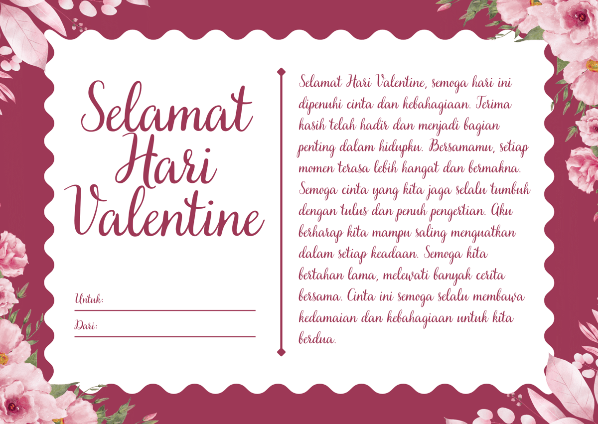 kartu ucapan hari valentine 2026 yang menarik 