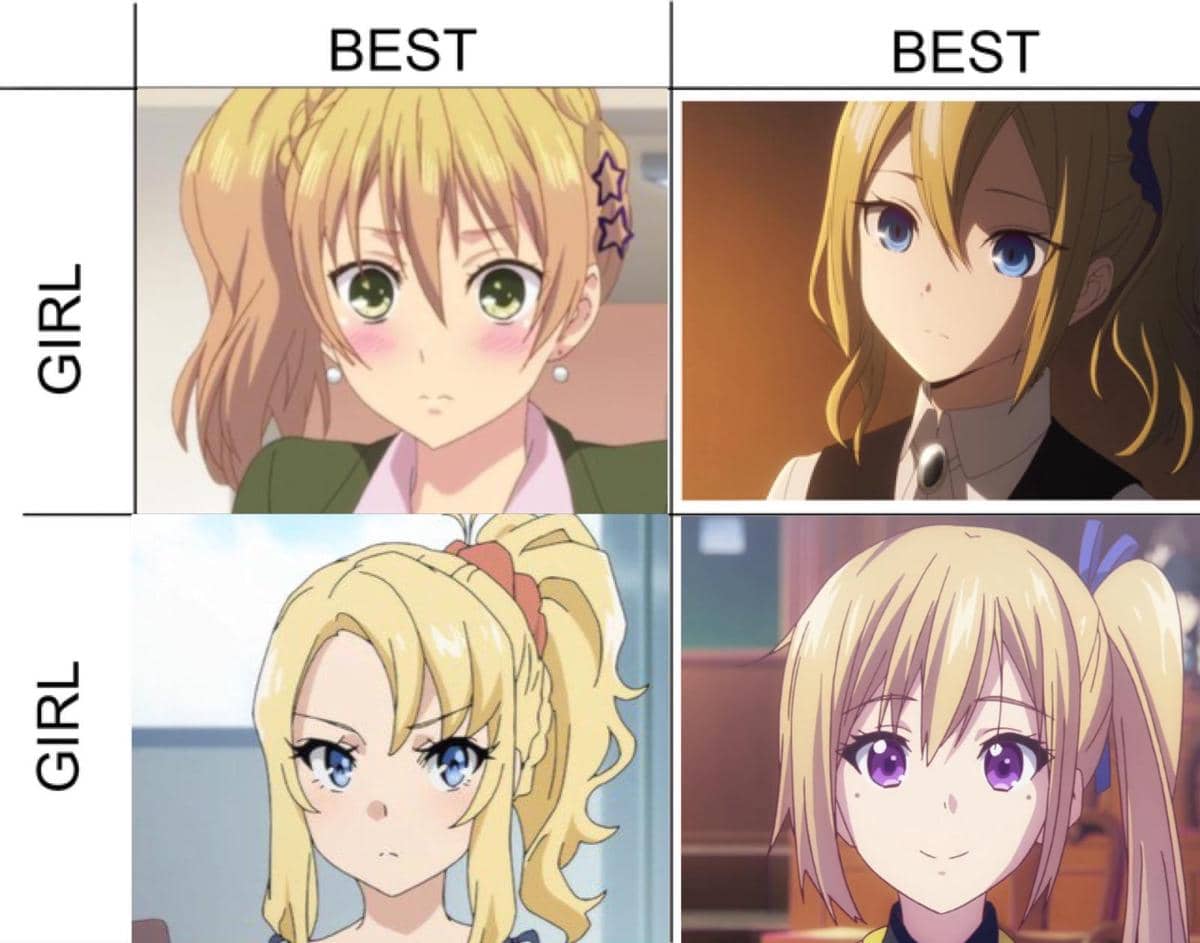 meme anime tentang rambut kucir kuda